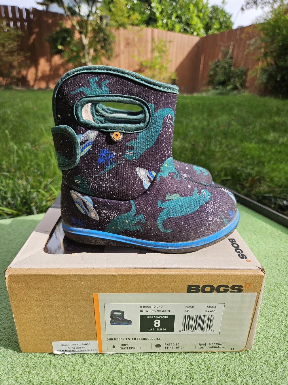 Bogs Space Dinosaur Waterproof Boots